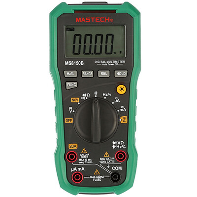 Mastech MS8150D Digital Multimeter Auto Range Ture RMS 6600 Counts Portable Tester Meter Electrical Instrument Diagnostic-tool
Mastech MS8150D Digital Multimeter Auto Range Ture RMS 6600 Counts Portable Tester Meter Electrical Instrument Diagnostic-tool