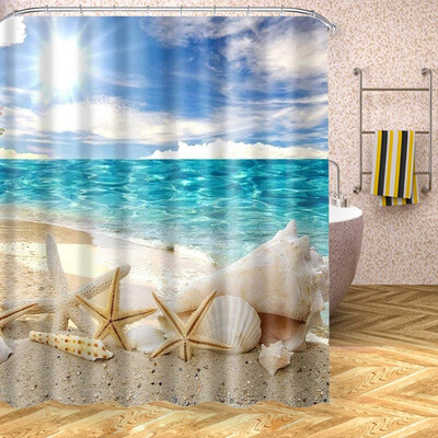 180180cm Simple Home Bathroom Shower Beach SeashellCurtain Mildew-proof Waterproof Shower Curtain
180180cm Simple Home Bathroom Shower Beach SeashellCurtain Mildew-proof Waterproof Shower Curtain