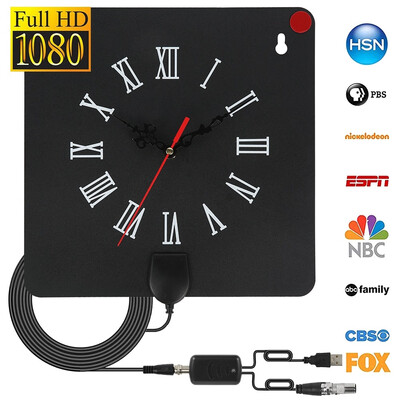 80 Miles Indoor Digital TV Antenna Alarm Clock Style with Signal Booster Receive Free Towers Broadcast HDTV Antenna
80 Miles Indoor Digital TV Antenna Alarm Clock Style with Signal Booster Receive Free Towers Broadcast HDTV Antenna