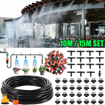 1015M Set Water Misting Cooling System Sprinkler Nozzle Drip Irrigation Kit for Agriculture Lawn Garden Patio Greenhouse
1015M Set Water Misting Cooling System Sprinkler Nozzle Drip Irrigation Kit for Agriculture Lawn Garden Patio Greenhouse