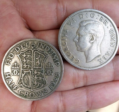32MM Half Crown UK George VI Emperor of India 1947-1948 The United Kingdom of Great Britain&Northern Ireland Scotland
32MM Half Crown UK George VI Emperor of India 1947-1948 The United Kingdom of Great Britain&Northern Ireland Scotland