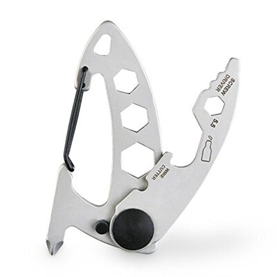 Stainless Steel Multi Tool Key Chain EDC Kit Carabiner Clip for TravelingFishingCampingHiking
Stainless Steel Multi Tool Key Chain EDC Kit Carabiner Clip for TravelingFishingCampingHiking