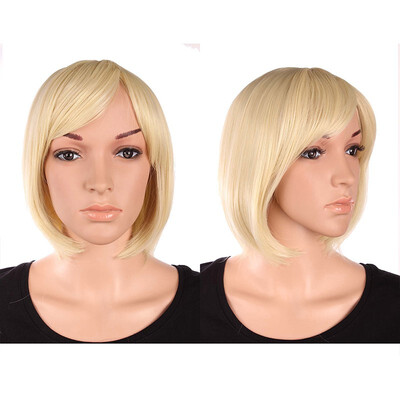 Short Bob Hair Wigs Straight with Flat Bangs Synthetic Colorful Cosplay Daily Party Wig for Women
Short Bob Hair Wigs Straight with Flat Bangs Synthetic Colorful Cosplay Daily Party Wig for Women