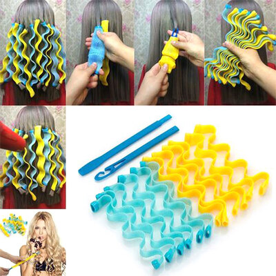 Willstar 12PCS Magic Long Hair Curlers Formers Spiral Ringlets Leverage Rollers Tool
Willstar 12PCS Magic Long Hair Curlers Formers Spiral Ringlets Leverage Rollers Tool