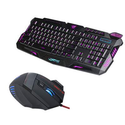 J20 Gaming Keyboard Mouse Combo Anti-ghosting Adjustable DPI Colorful Backlit for Desktop Notebook Laptop PC Computer Russian Ver
J20 Gaming Keyboard Mouse Combo Anti-ghosting Adjustable DPI Colorful Backlit for Desktop Notebook Laptop PC Computer Russian Ver