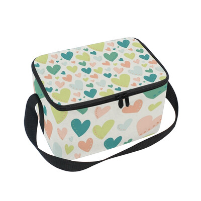 ALAZA Insulated Lunch Box Bright Hearts Green Peach Lunch Bag for Men Women Portable Tote Bag Cooler Bag
ALAZA Insulated Lunch Box Bright Hearts Green Peach Lunch Bag for Men Women Portable Tote Bag Cooler Bag