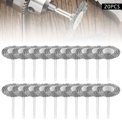 Willstar 20PCS Wire Steel Stainless Steel Brushes Polishing Wheels for Dremel Rotary Tool
Willstar 20PCS Wire Steel Stainless Steel Brushes Polishing Wheels for Dremel Rotary Tool