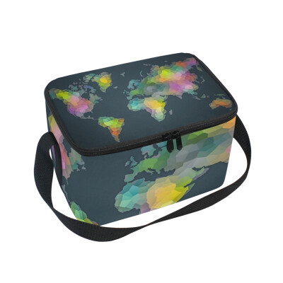 ALAZA Lunch Box Insulated Lunch Bag Large Cooler Tote Bag Colorful Map for Men Women Girls Boys
ALAZA Lunch Box Insulated Lunch Bag Large Cooler Tote Bag Colorful Map for Men Women Girls Boys