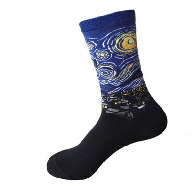 Fashion Art Cotton Crew Printed Socks Painting Character Pattern Women Men Harajuku Design Sox Calcetine Van Gogh Novelty Funny
Fashion Art Cotton Crew Printed Socks Painting Character Pattern Women Men Harajuku Design Sox Calcetine Van Gogh Novelty Funny