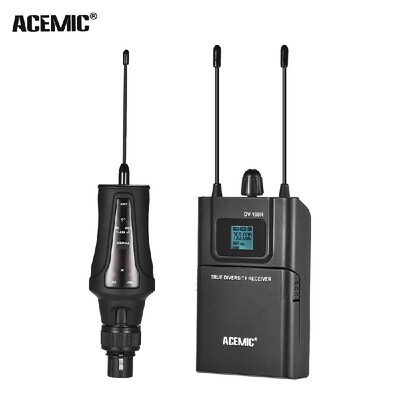 ACEMIC True Diversity Wireless UHF Microphone System 80M Effective Range with Transmitter & Receiver for Canon Nikon Sony DSLR Cam
ACEMIC True Diversity Wireless UHF Microphone System 80M Effective Range with Transmitter & Receiver for Canon Nikon Sony DSLR Cam