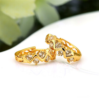 1Pair Clear Crystal Zircon 18K Gold Plated Wave Hollow Hoop Earrings Jewelry Gift for Women Lady
1Pair Clear Crystal Zircon 18K Gold Plated Wave Hollow Hoop Earrings Jewelry Gift for Women Lady