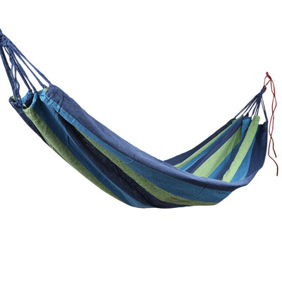 Outdoor Single Hammock Portable Canvas Stripe Swing Bed for Camping Traveling
Outdoor Single Hammock Portable Canvas Stripe Swing Bed for Camping Traveling