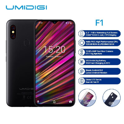 Non-EU Version UMIDIGI F1 Mobile Phone Android 90 63Inch FHD 128GB ROM 4GB RAM Helio P60 Octa Core 5150mAh 18W Fast Charge NF
Non-EU Version UMIDIGI F1 Mobile Phone Android 90 63Inch FHD 128GB ROM 4GB RAM Helio P60 Octa Core 5150mAh 18W Fast Charge NF