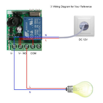 Smart Home 433Mhz DC 12V 1CH Wireless Remote Switch Relay Receiver Transmitter Universal Remote Control Switch Module&5PCS RF
Smart Home 433Mhz DC 12V 1CH Wireless Remote Switch Relay Receiver Transmitter Universal Remote Control Switch Module&5PCS RF
