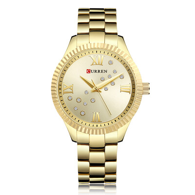 CURREN 9009 Women Watch Quartz Movement Crystal Wrist Watch Simple Causal Gift for Women
CURREN 9009 Women Watch Quartz Movement Crystal Wrist Watch Simple Causal Gift for Women