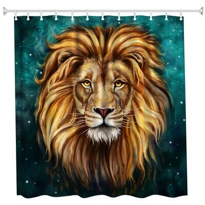 King Lion Polyester Shower Curtain Bathroom Curtain High Definition 3D Printing Water-Proof
King Lion Polyester Shower Curtain Bathroom Curtain High Definition 3D Printing Water-Proof