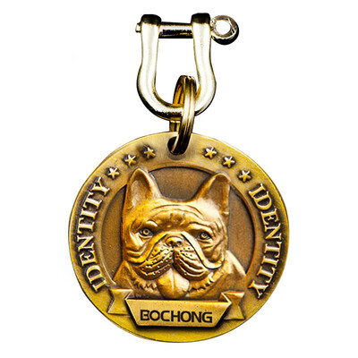 BOCHONG BC-302-French bullfighting round diameter 35CM Intelligent positioning dog brand identity card custom brass embossed pet Teddy Golden Retriever fight against the loss of cards
BOCHONG BC-302-French bullfighting round diameter 35CM Intelligent positioning dog brand identity card custom brass embossed pet Teddy Golden Retriever fight against the loss of cards