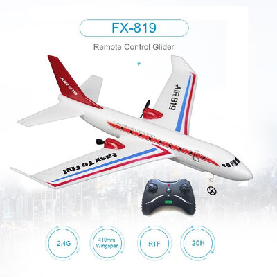 FX-819 24G 2CH 410mm Wing-span Remote Control Glider Fixed Wing EPP RC Airplane Aircraft RTF
FX-819 24G 2CH 410mm Wing-span Remote Control Glider Fixed Wing EPP RC Airplane Aircraft RTF