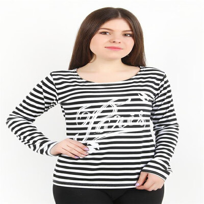 2018 autumn new striped shoulder horn sleeve printed sweater womens long-sleeved literary T-shirt top
2018 autumn new striped shoulder horn sleeve printed sweater womens long-sleeved literary T-shirt top