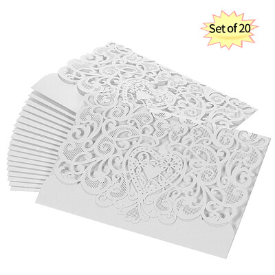 20pcsset Wedding Invitation Card Cover Pearl Paper Laser Cut Hollow Heart Pattern Invitation Cards Wedding Anniversary Supplies--
20pcsset Wedding Invitation Card Cover Pearl Paper Laser Cut Hollow Heart Pattern Invitation Cards Wedding Anniversary Supplies--