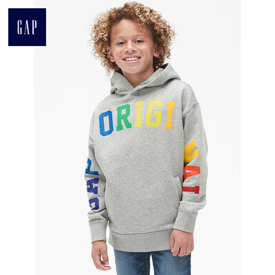 GAP flagship store childrens clothing boy hoodie pullover letter print sweater 399943 light gray ash 120cm
GAP flagship store childrens clothing boy hoodie pullover letter print sweater 399943 light gray ash 120cm