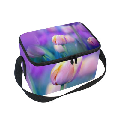 ALAZA Lunch Box Tulips Purple Insulated Lunch Bag Large Cooler Tote Bagfor Men Women
ALAZA Lunch Box Tulips Purple Insulated Lunch Bag Large Cooler Tote Bagfor Men Women