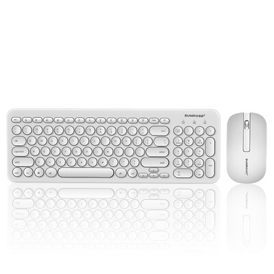 Fine Sun SUNNROSE T85 Wireless 24G Punk Key Cap Keyboard Mouse Set Notebook Desktop Universal Keyboard Set White
Fine Sun SUNNROSE T85 Wireless 24G Punk Key Cap Keyboard Mouse Set Notebook Desktop Universal Keyboard Set White