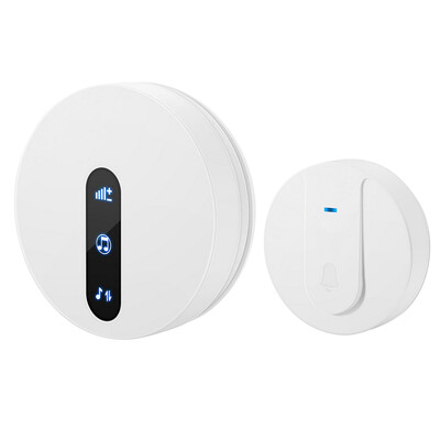 Wireless Self-powered Doorbell Transmitter with Receiver Unique Sliding Button 58 Melodies 4 Levels Volume Adjustment Outdoor Wate
Wireless Self-powered Doorbell Transmitter with Receiver Unique Sliding Button 58 Melodies 4 Levels Volume Adjustment Outdoor Wate
