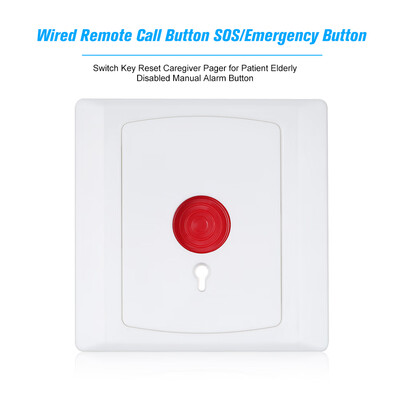 Wired Remote Call Button SOSEmergency Button Switch Key Reset Caregiver Pager for Patient Elderly Disabled Manual Alarm Button fo
Wired Remote Call Button SOSEmergency Button Switch Key Reset Caregiver Pager for Patient Elderly Disabled Manual Alarm Button fo