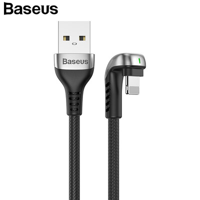 Baseus LED Elbow USB Cable for iPhone Xs Max 24A Fast Charging Cable Data Line for IOS iPhone XR Xs X 8 7 6 Phone Game Cable
Baseus LED Elbow USB Cable for iPhone Xs Max 24A Fast Charging Cable Data Line for IOS iPhone XR Xs X 8 7 6 Phone Game Cable