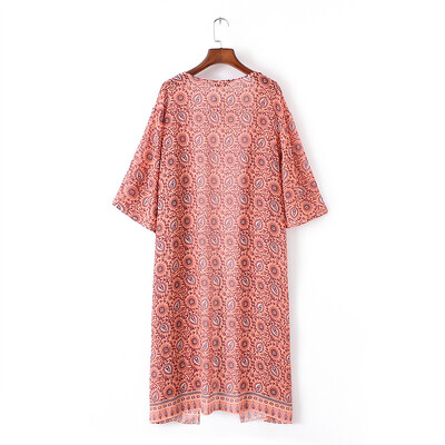 Fashion Women Long Beach Cover Up Chiffon Kimono Allover Print Front Open Loose Long Thin Coat Orange
Fashion Women Long Beach Cover Up Chiffon Kimono Allover Print Front Open Loose Long Thin Coat Orange