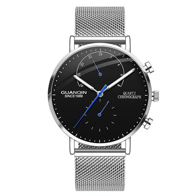 Mens Watches GUANQIN Top Brand Chronograph Luminous Clock Luxury Men Business Creative Mesh Strap Quartz Watch relogio masculino
Mens Watches GUANQIN Top Brand Chronograph Luminous Clock Luxury Men Business Creative Mesh Strap Quartz Watch relogio masculino