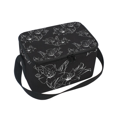 ALAZA Insulated Lunch Box Monochrome Alstroemeria Floral Lunch Bag for Men Women Portable Tote Bag Cooler Bag
ALAZA Insulated Lunch Box Monochrome Alstroemeria Floral Lunch Bag for Men Women Portable Tote Bag Cooler Bag