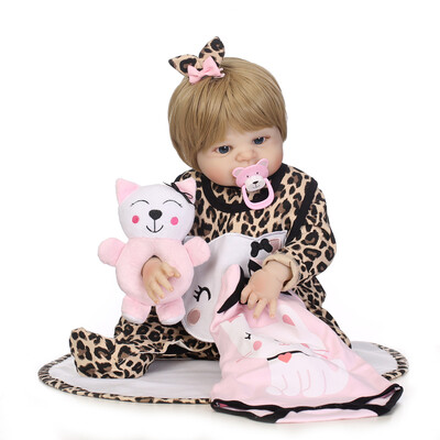 Reborn Baby Girl Doll 22 inch Soft Full Silicone Vinyl Body Lifelike Toddler Doll Play House Bath Toy Gift for ages 3 With Pink
Reborn Baby Girl Doll 22 inch Soft Full Silicone Vinyl Body Lifelike Toddler Doll Play House Bath Toy Gift for ages 3 With Pink