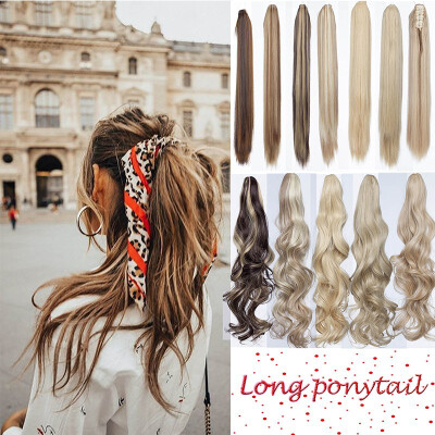 24"-26" Long Thick Claw Jaw Ponytail Big Wave Clip in Pony Tail Hair Extension Extensions
24"-26" Long Thick Claw Jaw Ponytail Big Wave Clip in Pony Tail Hair Extension Extensions