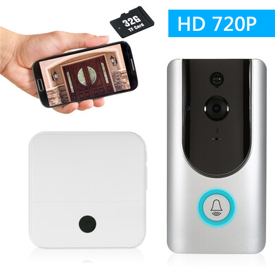HD 720P WiFi Smart Wireless Security Doorbell Smart Visual Intercom Recording Video Door Phone with 32G TF Card Night Vision Mobil
HD 720P WiFi Smart Wireless Security Doorbell Smart Visual Intercom Recording Video Door Phone with 32G TF Card Night Vision Mobil