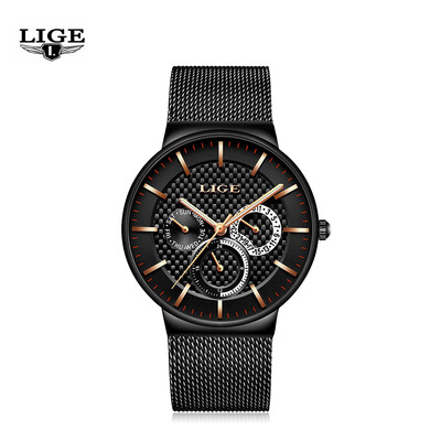 LIGE LG9836 Men Creative Luminous Dial Stainless Steel Strap Business Quartz Watch
LIGE LG9836 Men Creative Luminous Dial Stainless Steel Strap Business Quartz Watch