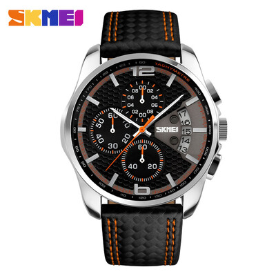 SKMEI New Men Sport Watch Leather Fashion Waterproof Date Luxury Business Man Chronograph Watch Black
SKMEI New Men Sport Watch Leather Fashion Waterproof Date Luxury Business Man Chronograph Watch Black