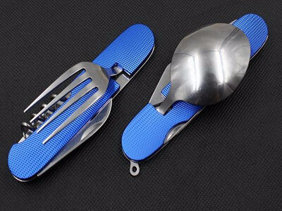 4 In 1 Multi-function Outdoor Camping Picnic Tableware Stainless Steel Cutlery Folding Fork Knife Bottle Opener
4 In 1 Multi-function Outdoor Camping Picnic Tableware Stainless Steel Cutlery Folding Fork Knife Bottle Opener