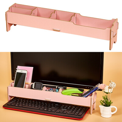 Desktop Multifunctional Monitor Riser Stand with Storage Slolts for Stationeries Keyboard Office School Home Supplies
Desktop Multifunctional Monitor Riser Stand with Storage Slolts for Stationeries Keyboard Office School Home Supplies