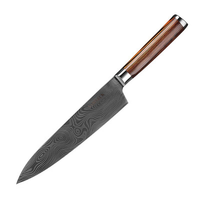 YAMY&CK stainless steel laser pattern chef slicing knife Germany molybdenum vanadium steel 8 inch western knife cutting meat knife
YAMY&CK stainless steel laser pattern chef slicing knife Germany molybdenum vanadium steel 8 inch western knife cutting meat knife