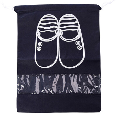 Household Travel Dust-proof Shoe Organizer Bags with Drawstring Transparent Window Waterproof Non-Woven Travel Shoes Storage Bag C
Household Travel Dust-proof Shoe Organizer Bags with Drawstring Transparent Window Waterproof Non-Woven Travel Shoes Storage Bag C