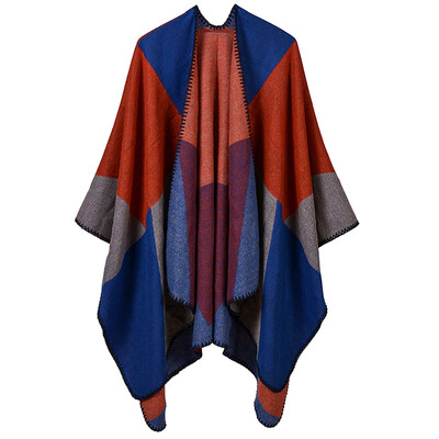 Winter Women Loose Outerwear Coat Splice Oversized Knitted Cashmere Poncho Cape Shawl Cardigan Sweater
Winter Women Loose Outerwear Coat Splice Oversized Knitted Cashmere Poncho Cape Shawl Cardigan Sweater
