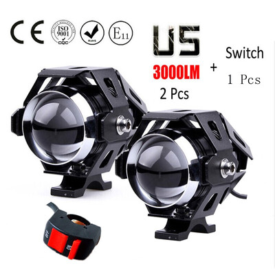 Motorcycle Spotlight Driving Light moto headlamp 12V 125W 3000LM U5 LED Motorbike Fog Light Head Angel work Lamp Headlight DRL
Motorcycle Spotlight Driving Light moto headlamp 12V 125W 3000LM U5 LED Motorbike Fog Light Head Angel work Lamp Headlight DRL