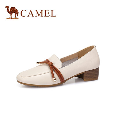 Camel CAMEL lady intellectual elegant leather bow decorative shoes A915046182 beige 40
Camel CAMEL lady intellectual elegant leather bow decorative shoes A915046182 beige 40