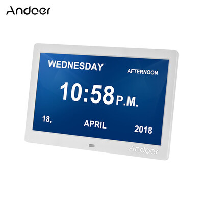 Andoer 10 Inch Digital Alarm & Photo Frame LED Screen Simple Eletronic Photo Album Support ClockCalendarTime SettingMusicPhoto
Andoer 10 Inch Digital Alarm & Photo Frame LED Screen Simple Eletronic Photo Album Support ClockCalendarTime SettingMusicPhoto