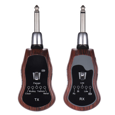 Portable UHF Guitar Wireless System Transmitter Receiver 10 Channels Built-in 5 Effects CleanBluesyFlangerTremoloMetal for
Portable UHF Guitar Wireless System Transmitter Receiver 10 Channels Built-in 5 Effects CleanBluesyFlangerTremoloMetal for