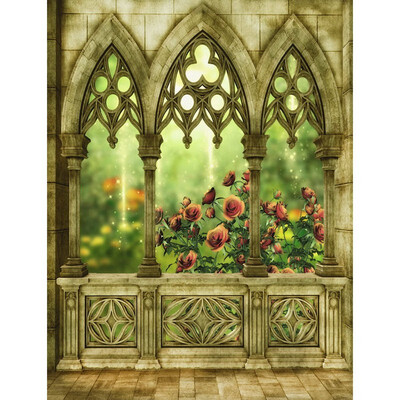 lovesickness Window Photo Backdrop 57FT Vinyl Fabric Cloth Digital Printing Photo Background s-2374