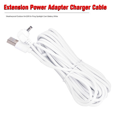 Weatherproof Outdoor Extension Power Adapter Charger Cable 6m20ft for Ring Spotlight Cam BatteryWhite
Weatherproof Outdoor Extension Power Adapter Charger Cable 6m20ft for Ring Spotlight Cam BatteryWhite