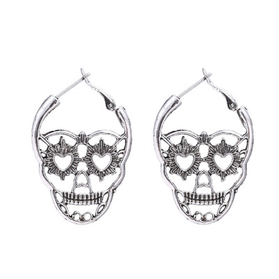 New Steampunk Silver Color Skull Stud Earrings Vintage Retro Hollow Skeleton Piercing Ear Gothic Punk Jewelry Silver
New Steampunk Silver Color Skull Stud Earrings Vintage Retro Hollow Skeleton Piercing Ear Gothic Punk Jewelry Silver